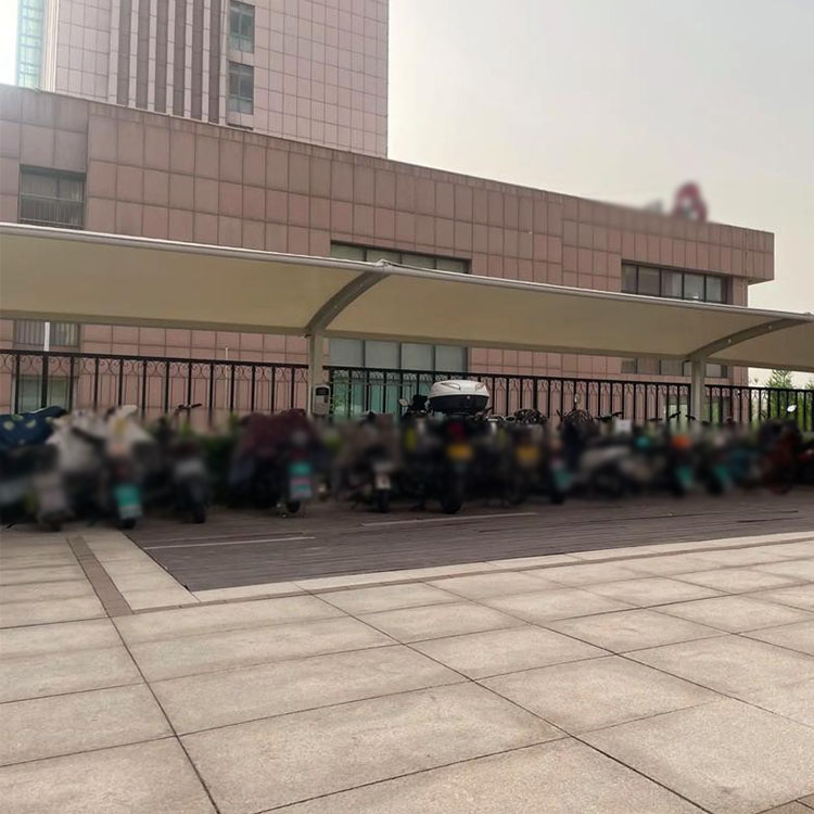沙河市膜结构电动车棚